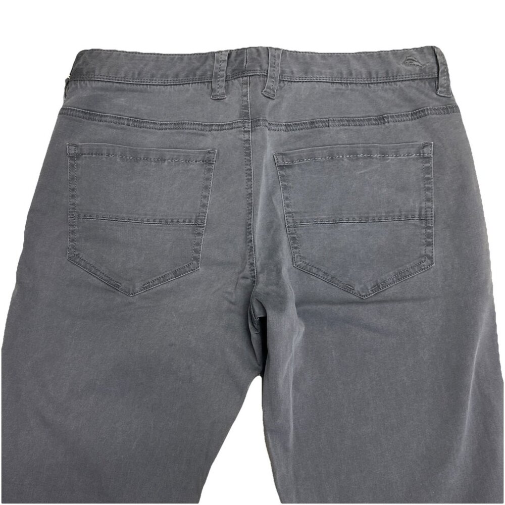 Tommy Bahama Men's 32W x 34L Fog Grey Boracay Five-Pocket Stretch Chino Pant - Picture 10 of 12